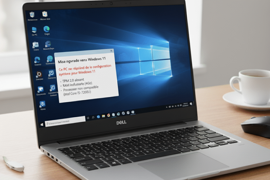 Mise à jours vers Windows 11 impossible.